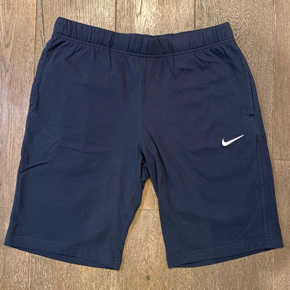 Nike Men’s Cotton Athletic Shorts Navy Blue Size M
